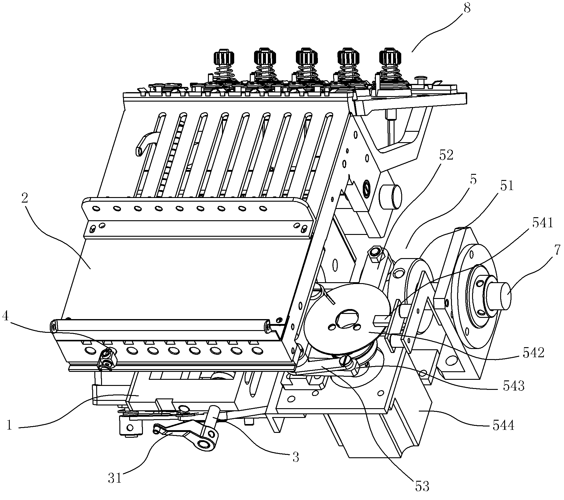 Leather/thick material embroidery machine