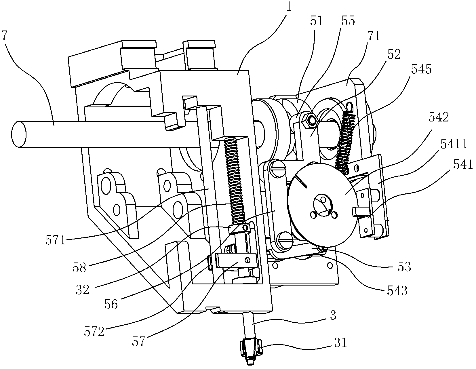 Leather/thick material embroidery machine