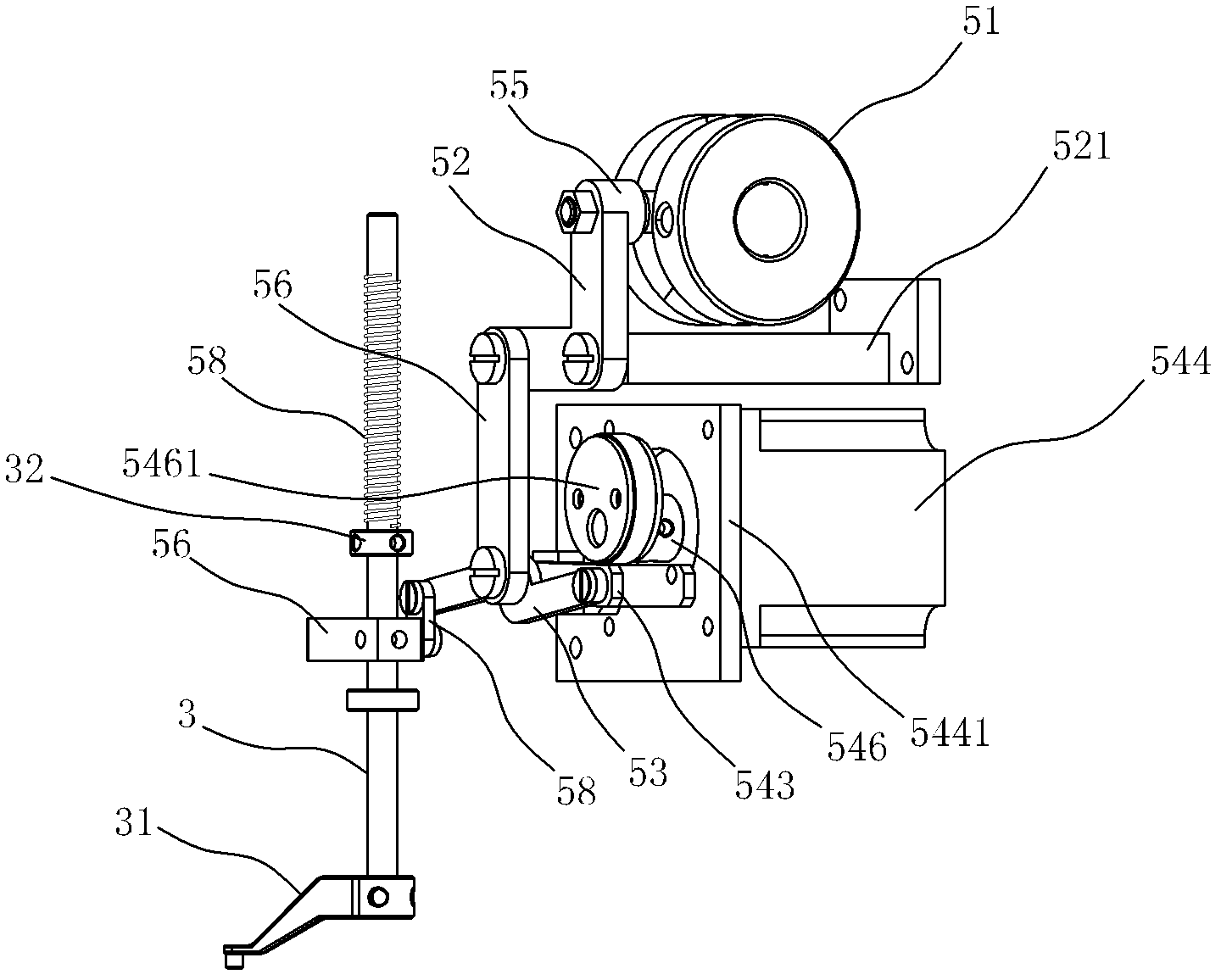 Leather/thick material embroidery machine