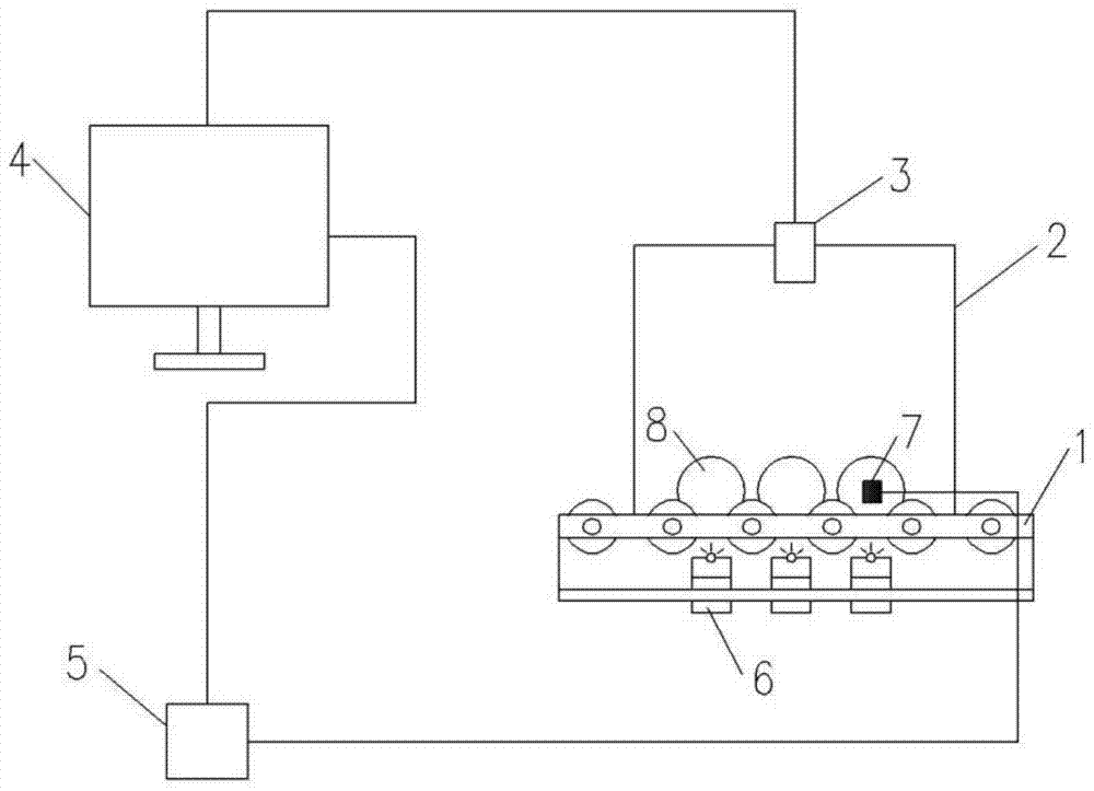 An online visual detection device and method for cracks on the surface of poultry eggs