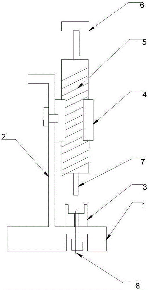 Rotary press-type chip testing fixture