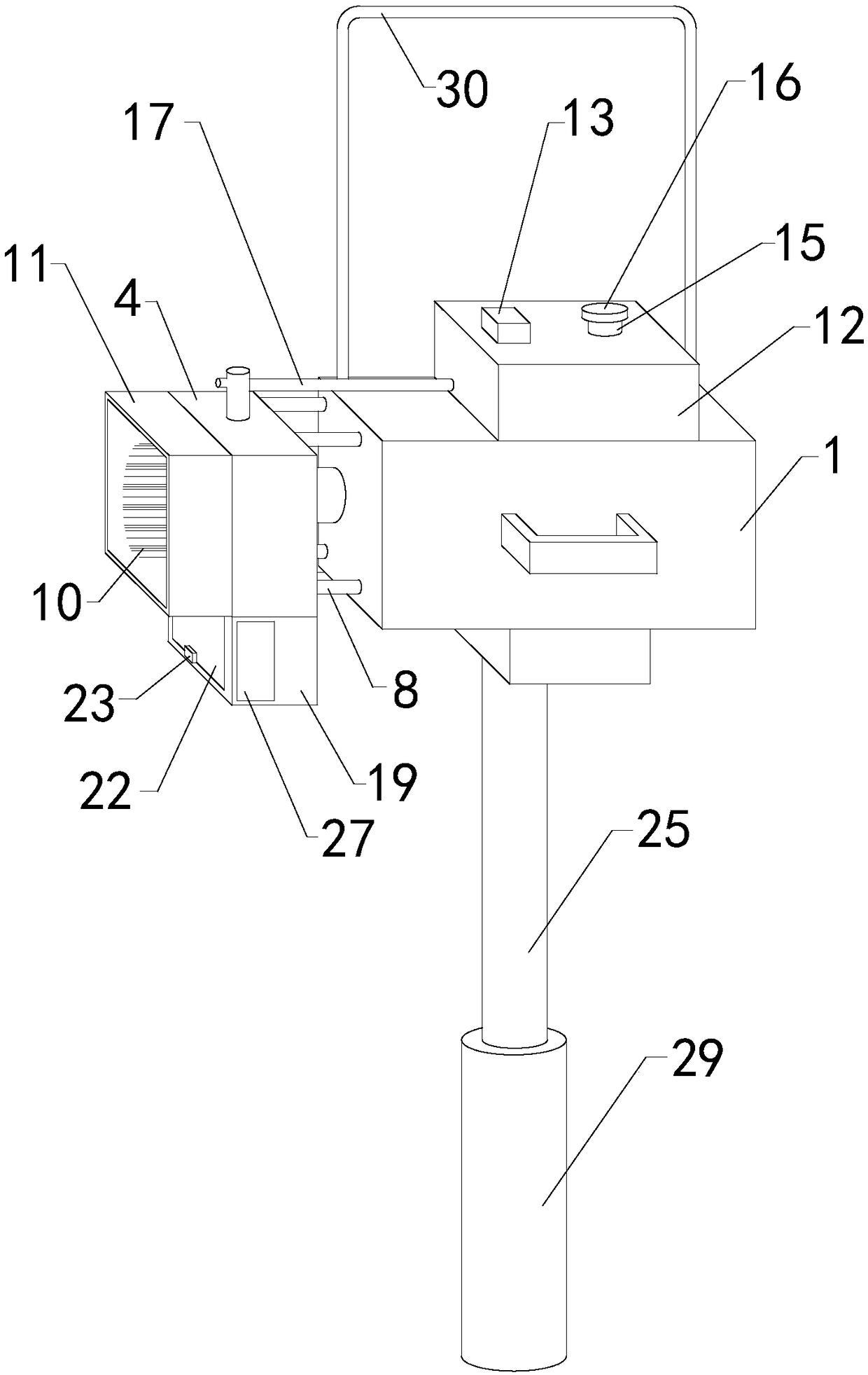 Wall face advertising paper removing machine