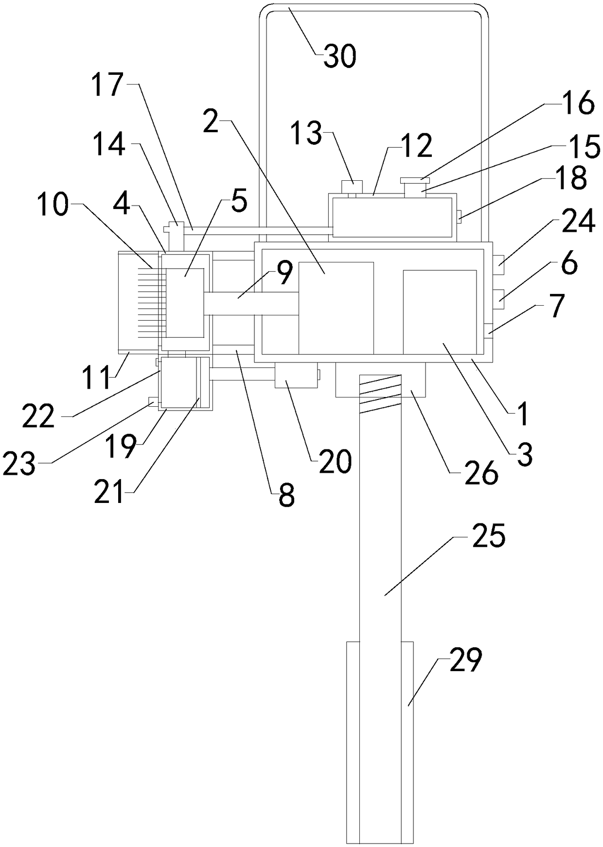 Wall face advertising paper removing machine