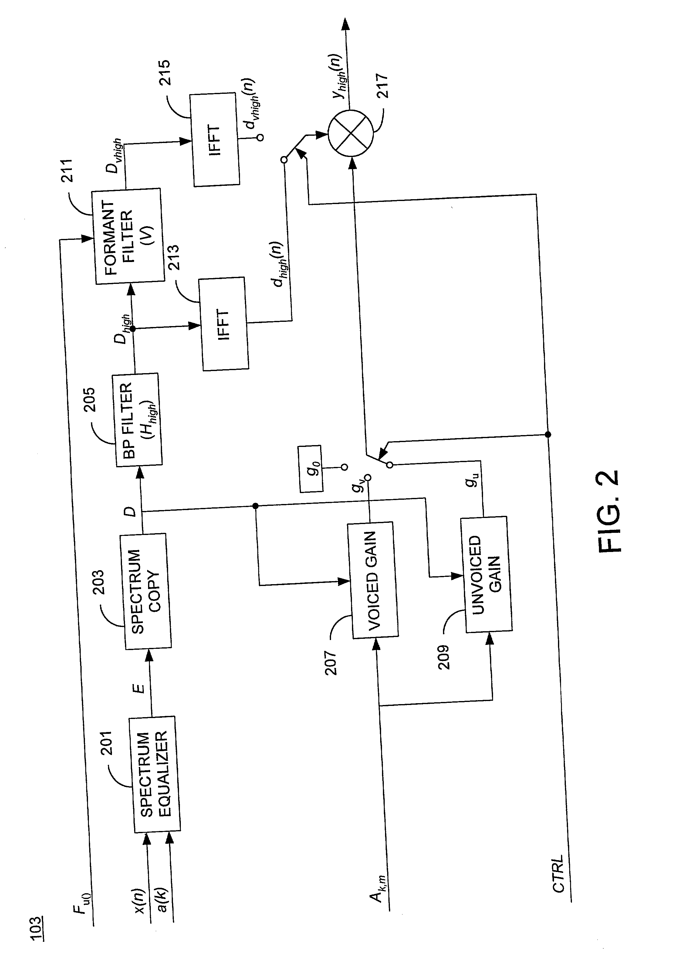 Speech bandwidth extension