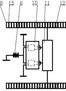 Combined automatic stair-climbing fire-extinguishing smoke-discharging robot