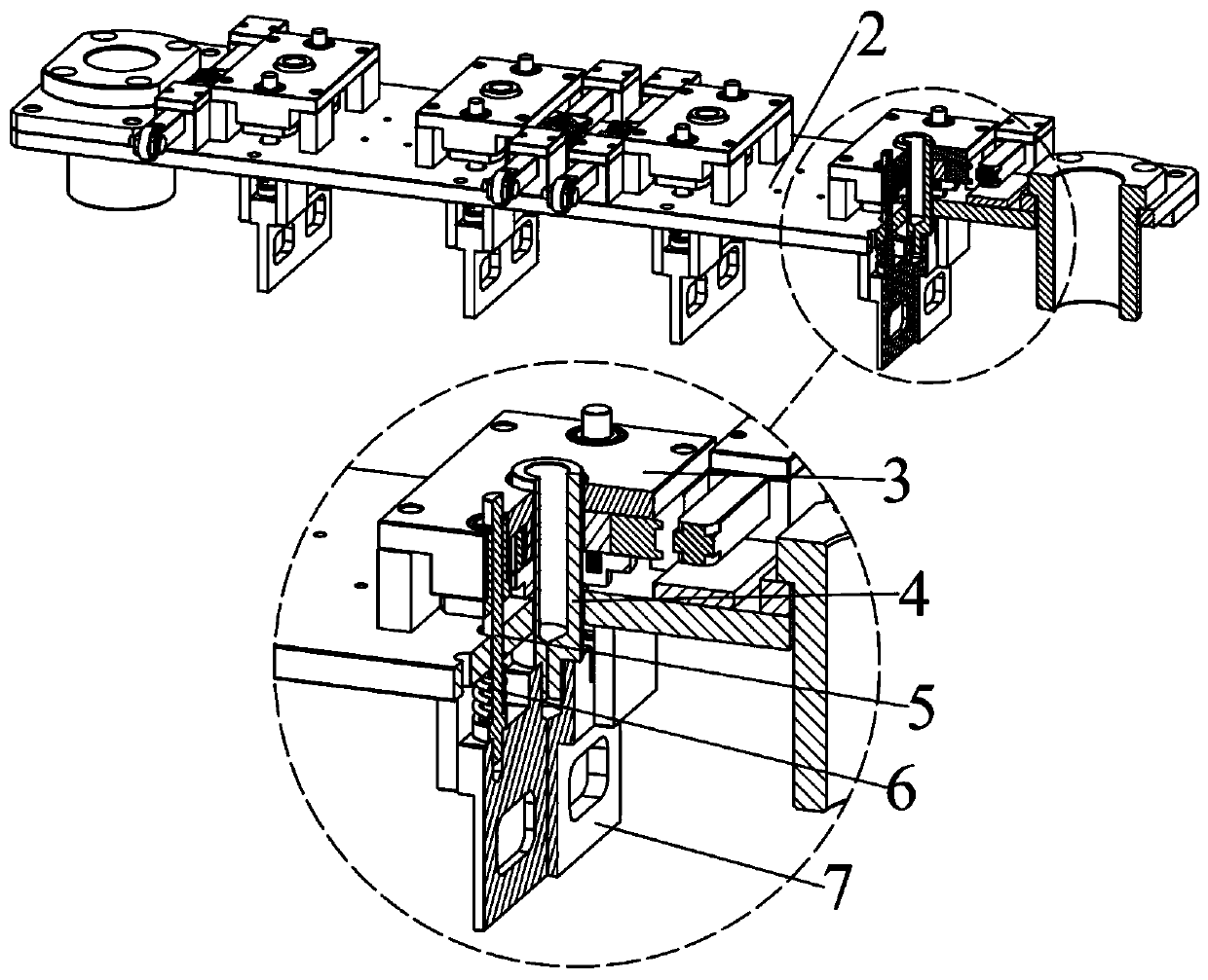 Self-adapting extruding and shell breaking mechanism of ginkgo seed fresh fruit sheller