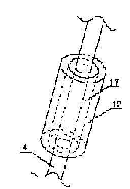 Olive-shaped anti-slip key grouted anchoring supporting blasting anchor rod