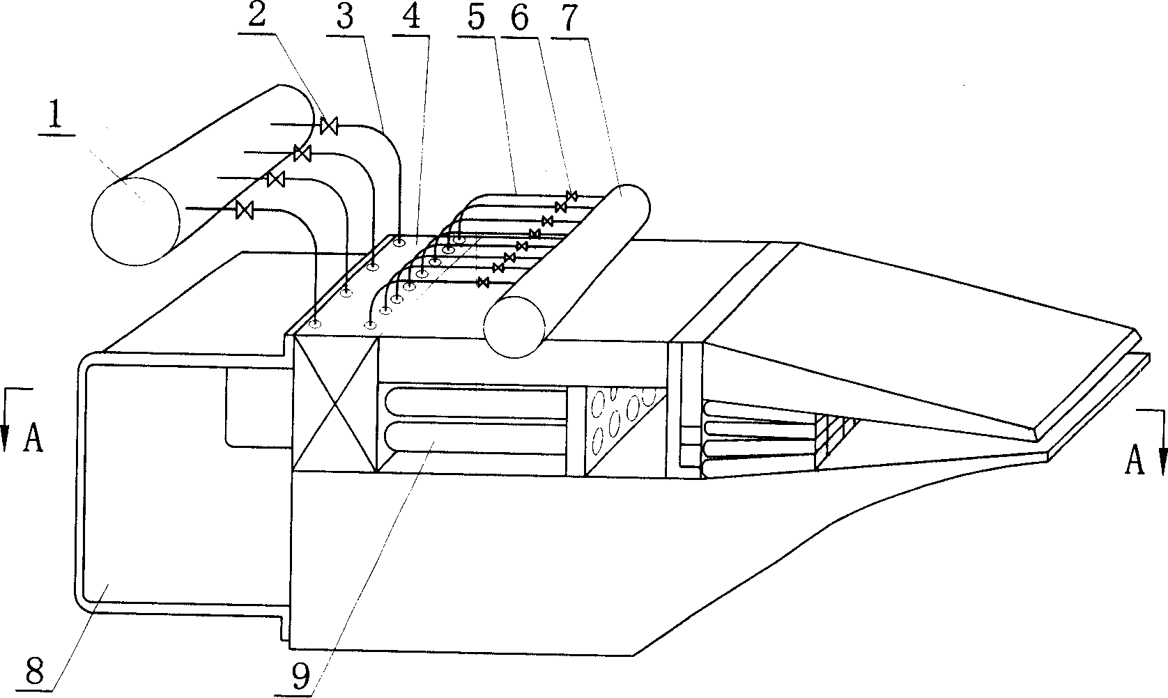 Device for roughly regulating or fine adjustment for paper banner through adding diluent water