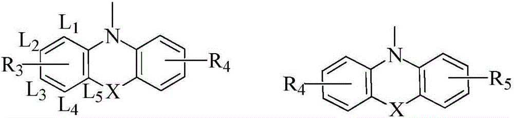 Organic compound with xanthene and application thereof in OLED (organic LED) devices