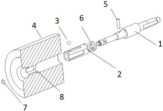 Connecting device capable of quickly changing working head