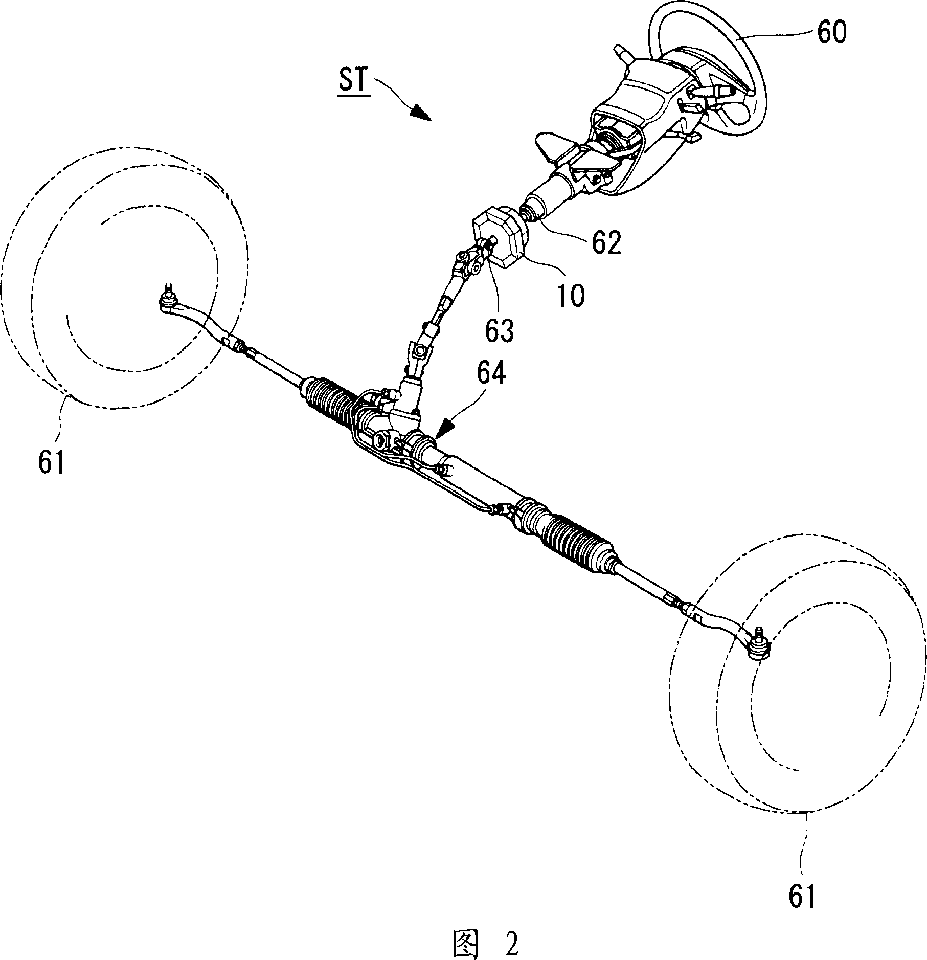 Torque transmission structure, traction drive transmission device, and steering device for vehicle