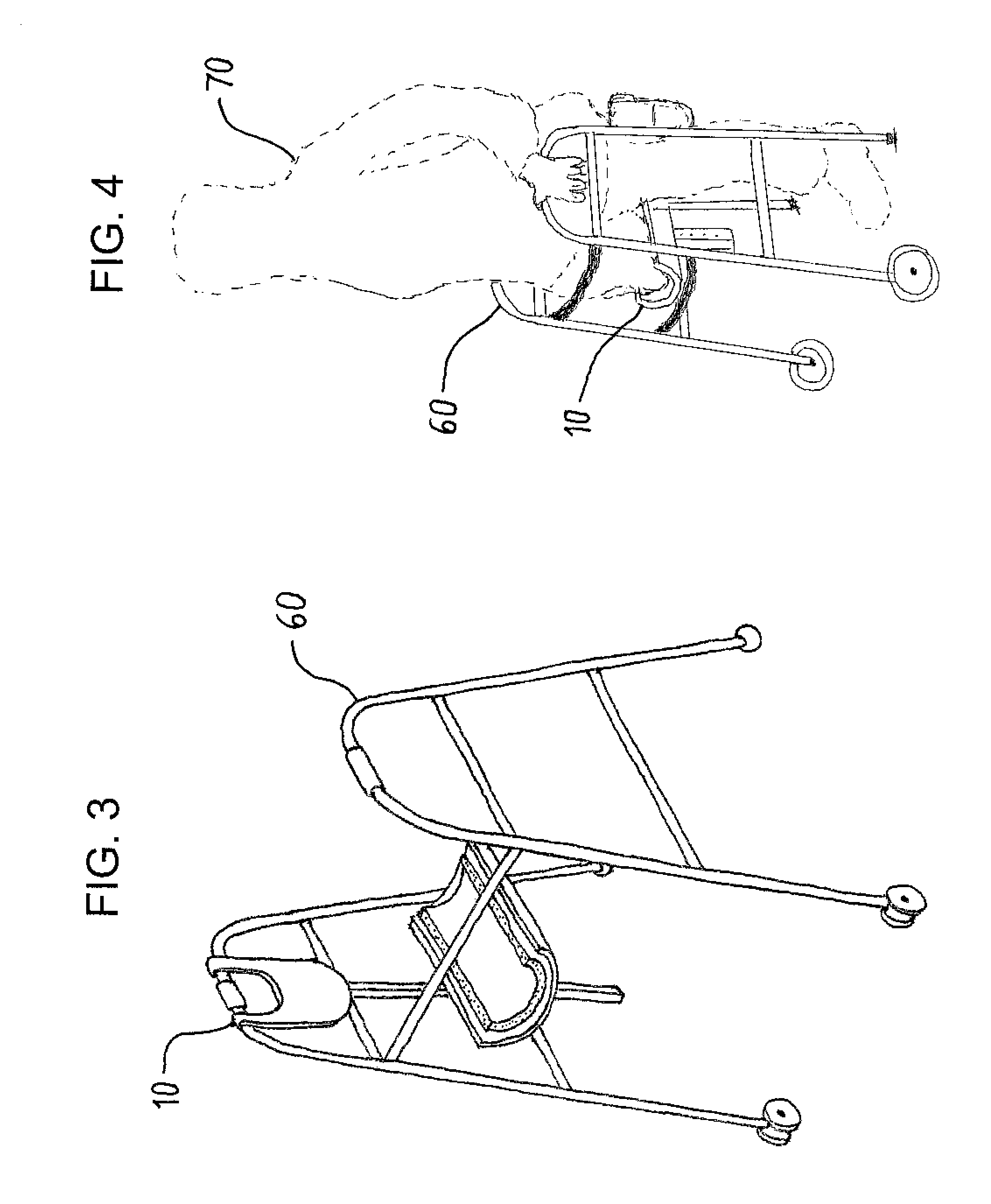 Walker leg rest