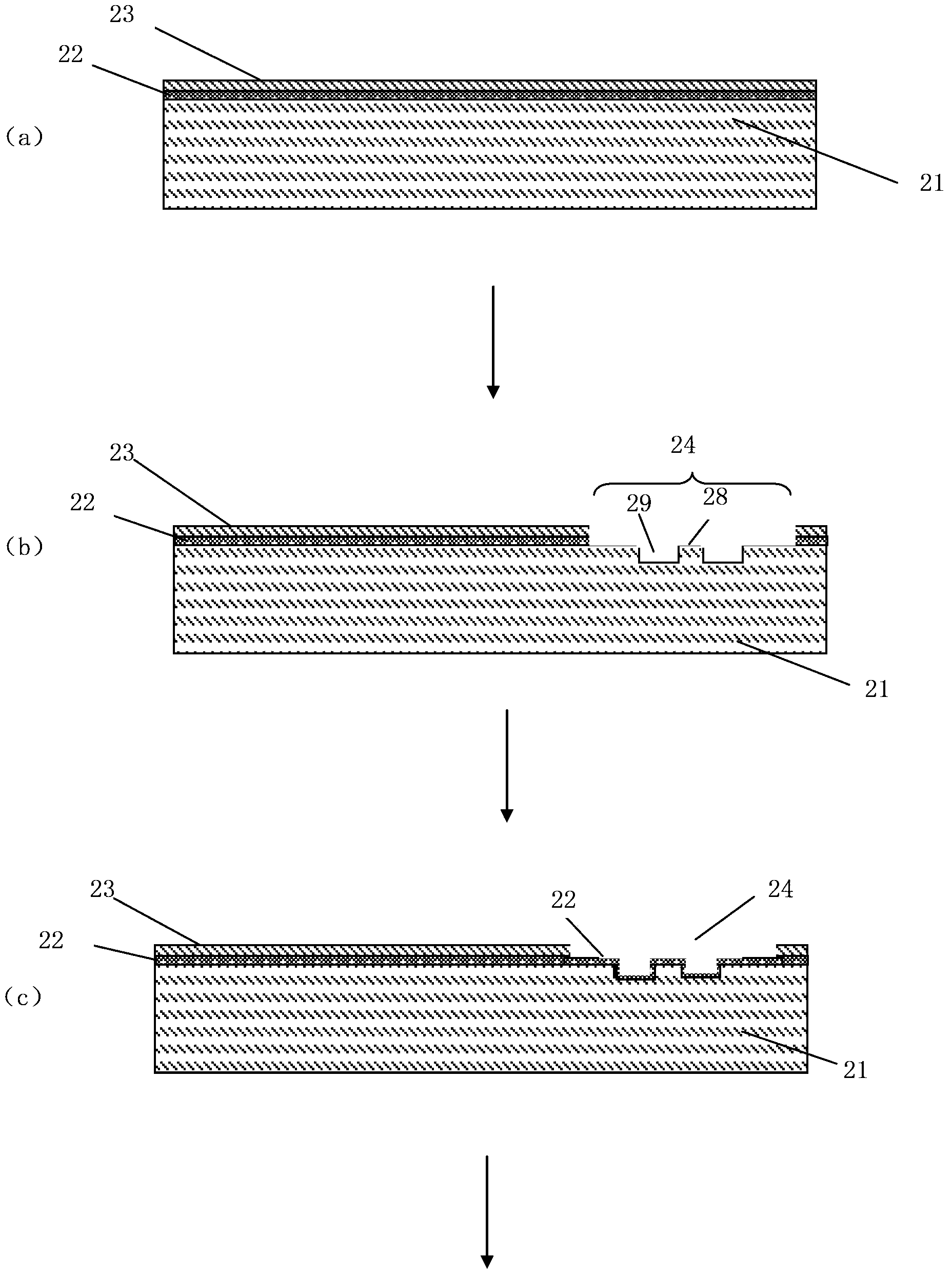 Structure of comprehensive type silicon epitaxy process photoetching alignment mark and manufacturing method