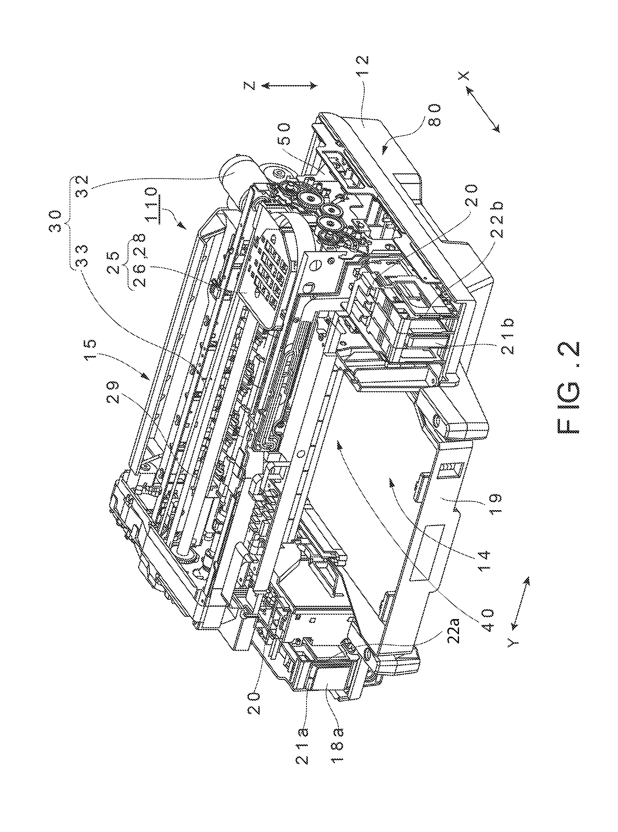 Paper conveyance device and printer