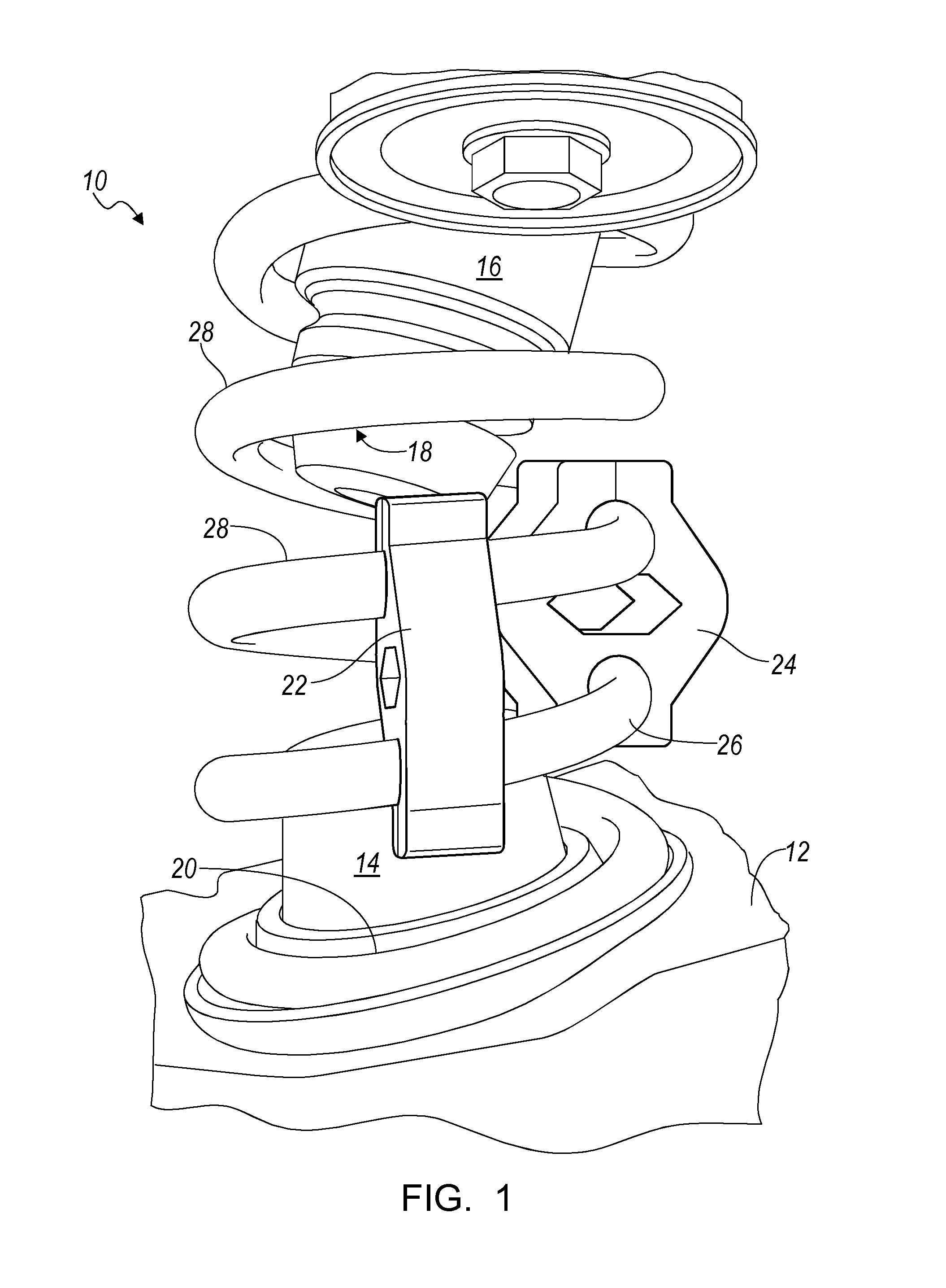 Vibration absorber for a vehicle suspension spring