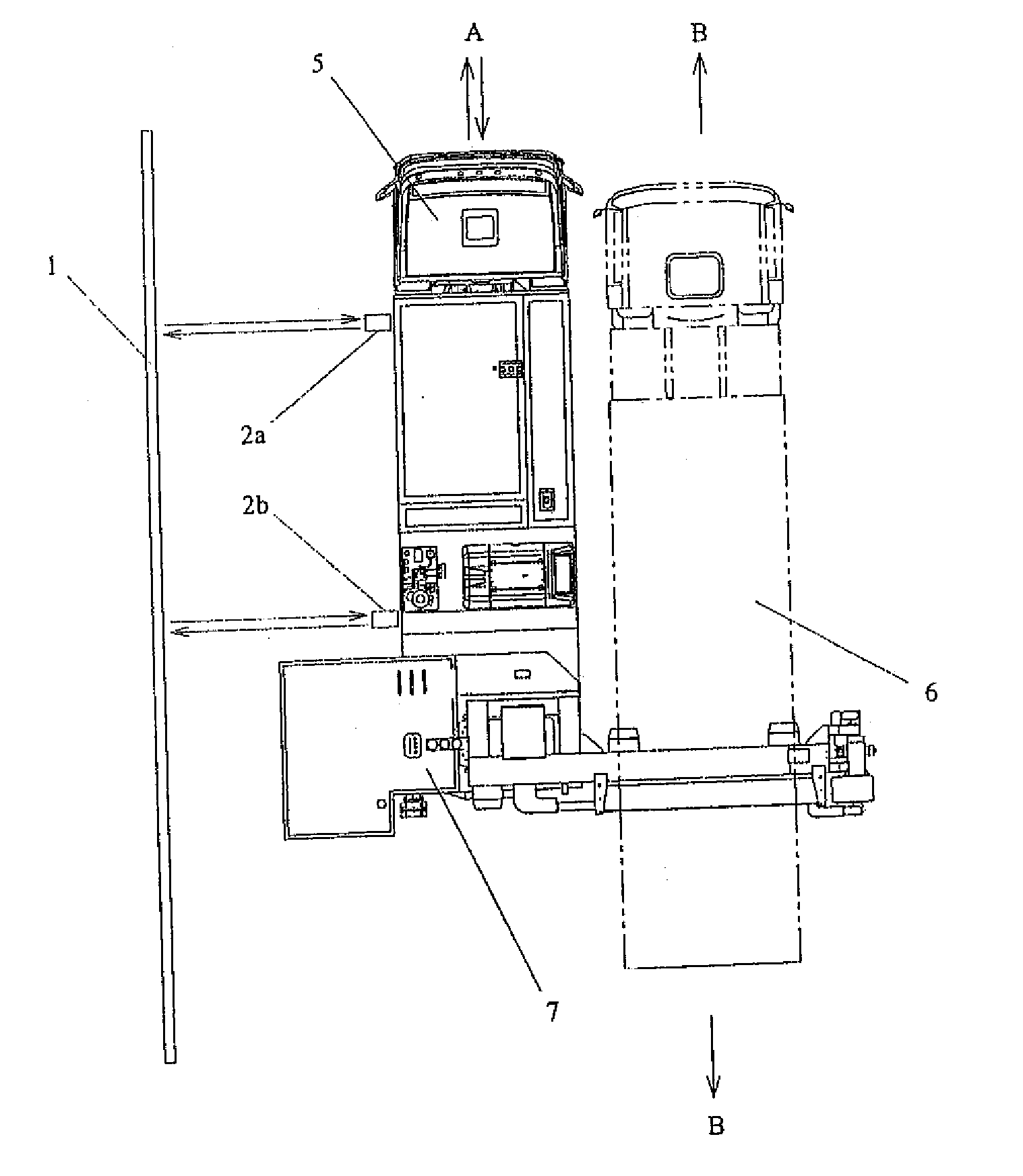 Direction correcting apparatus, method thereof and movable radiation inspecting system