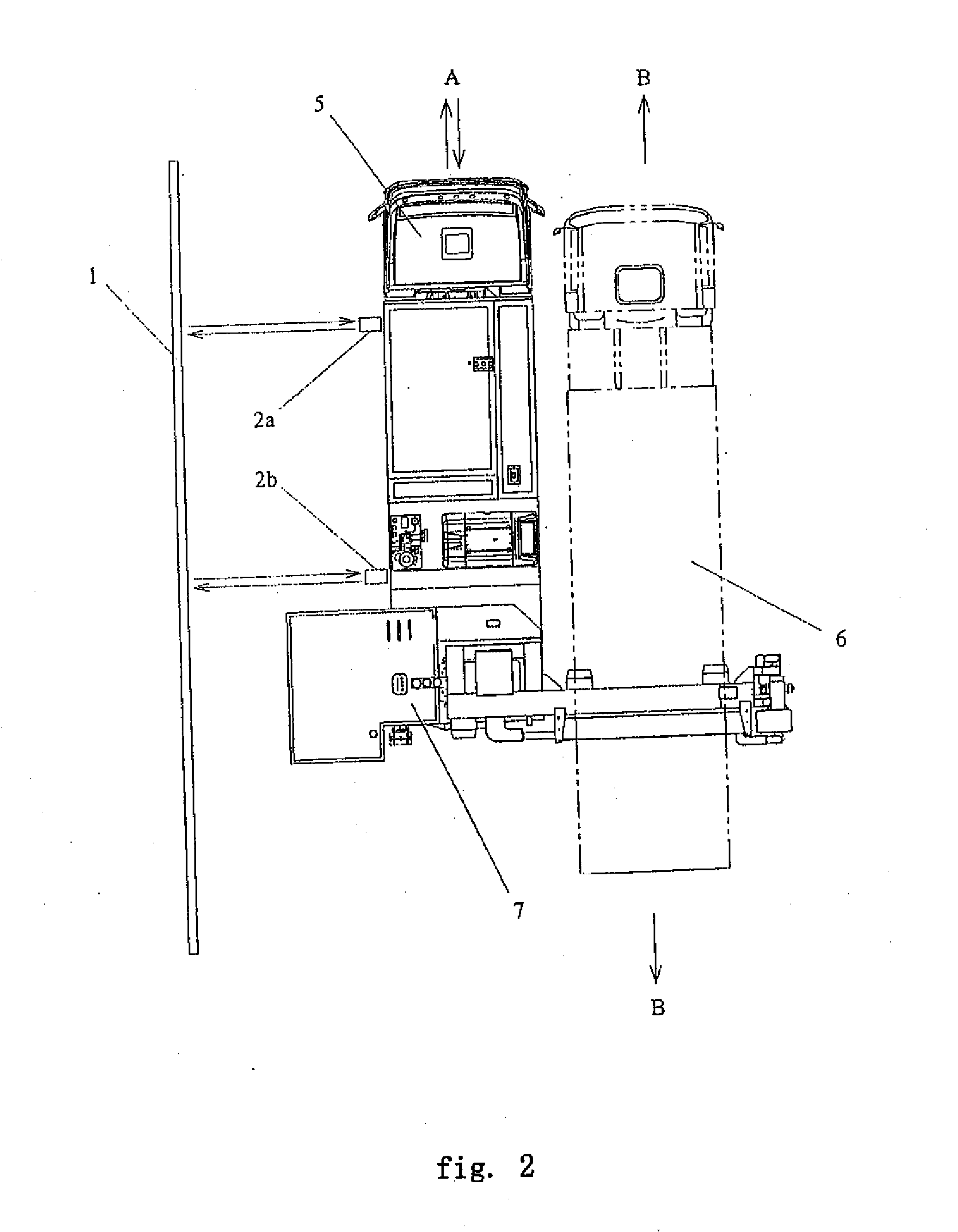 Direction correcting apparatus, method thereof and movable radiation inspecting system