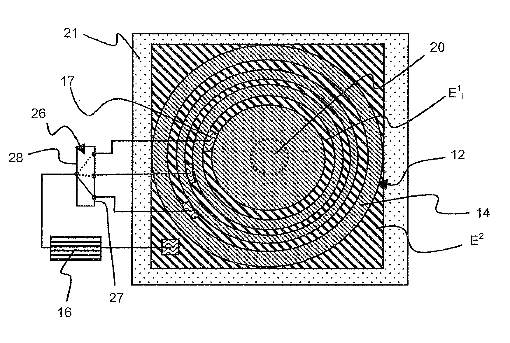 Device and method for determining an excretion flow rate of a body fluid of a person or an animal