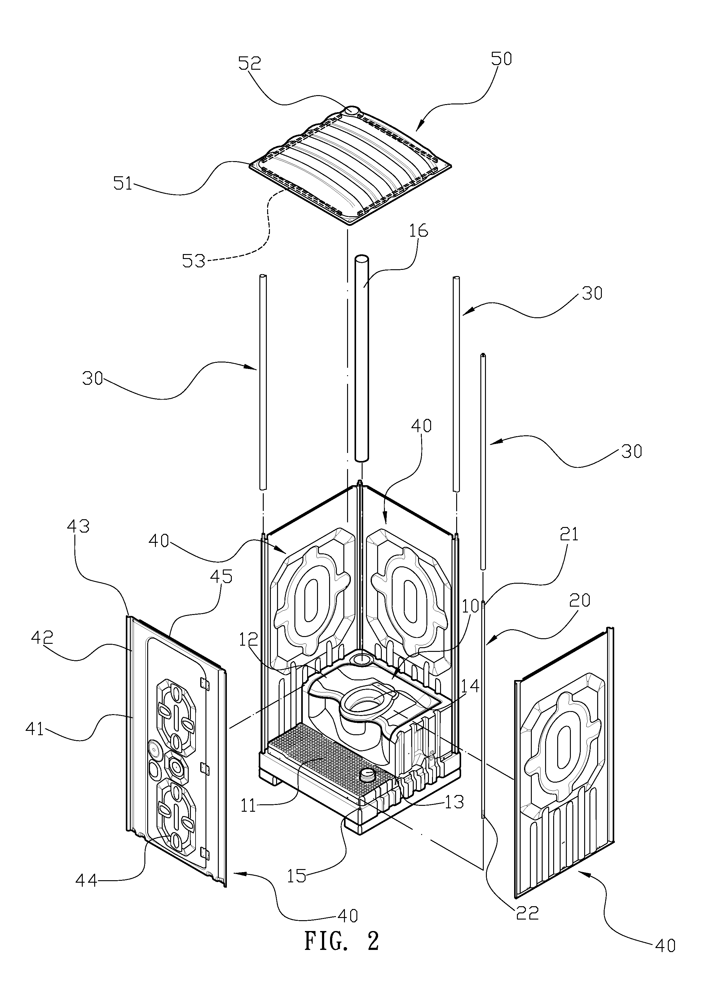 Mobile toilet structure