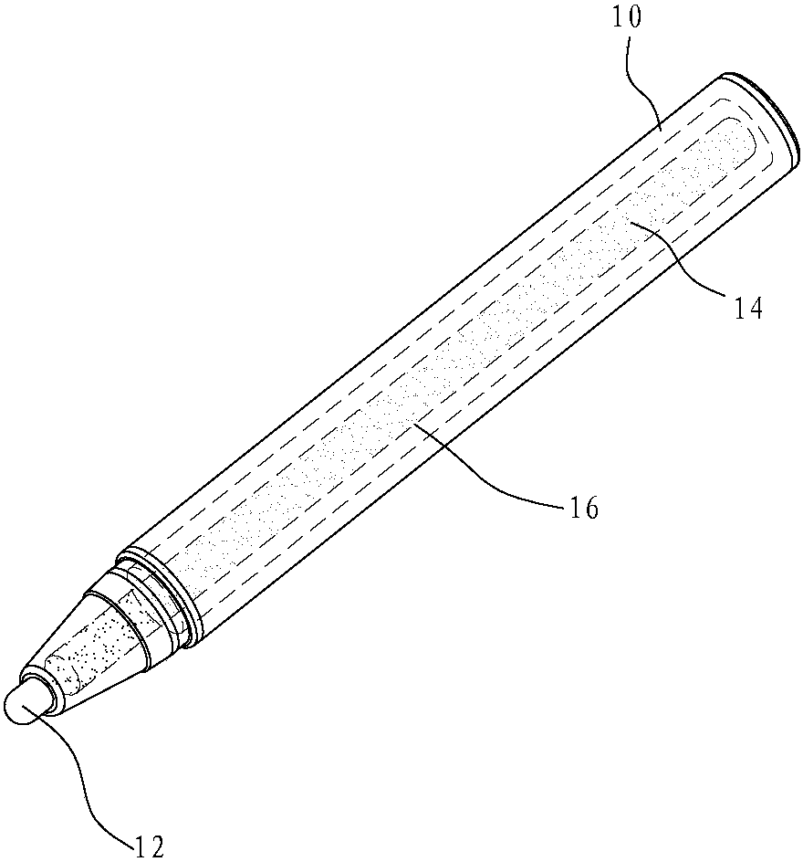 Improved touch pen conducting means