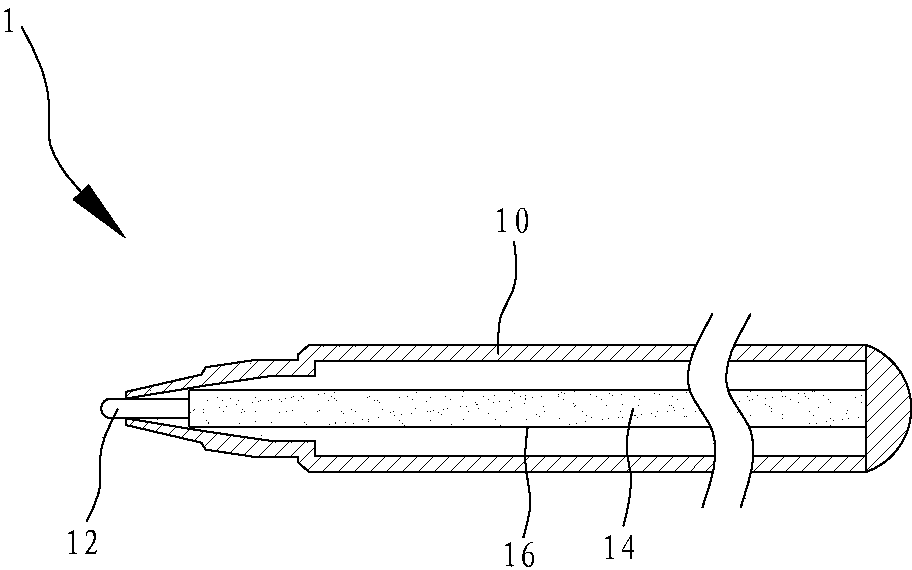 Improved touch pen conducting means