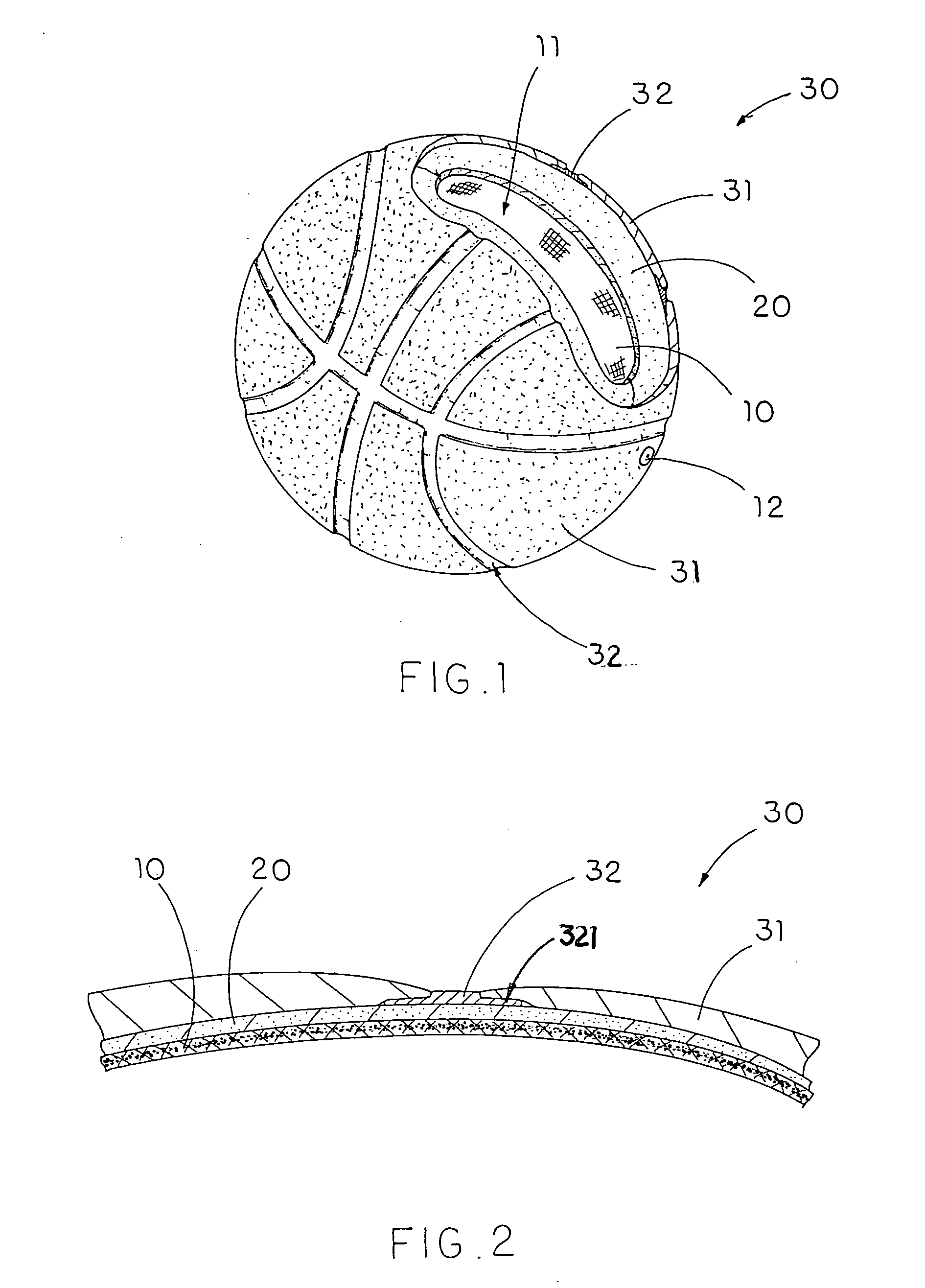 Machine laminated basketball