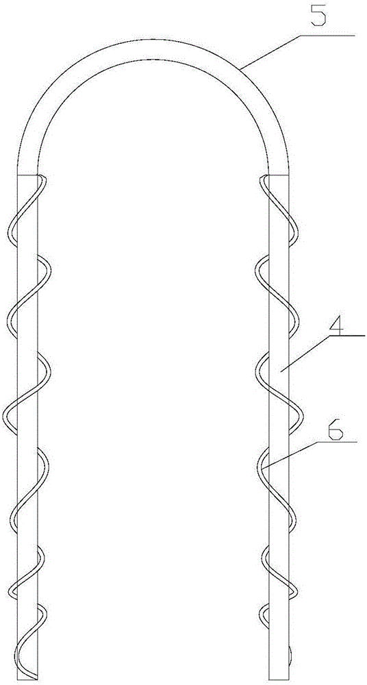 Flange heating pipe