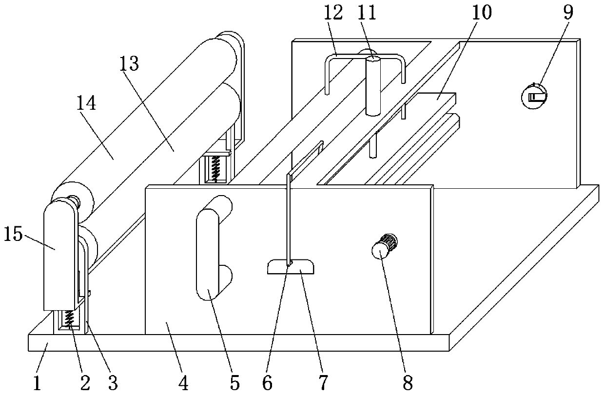 Cloth winding device for garment making