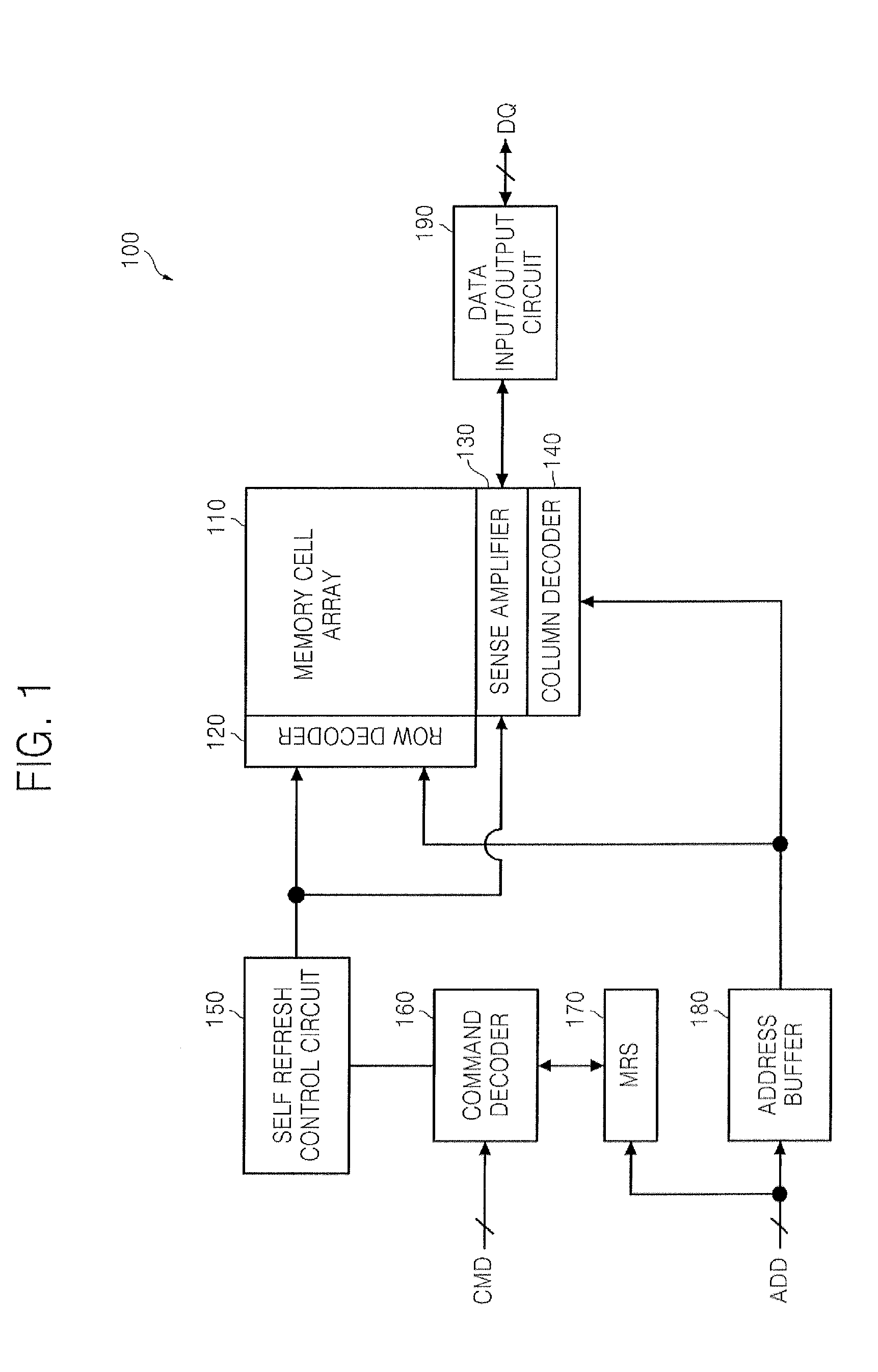 Semiconductor memory device for self refresh and memory system having the same