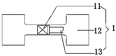 Detective vehicle-mounted weighing system and installing technology thereof based on I-shaped weighing sensor