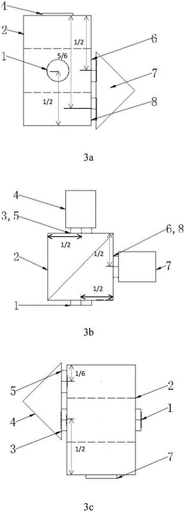 Single-crystal 90-degree space optical mixer with high space utilization