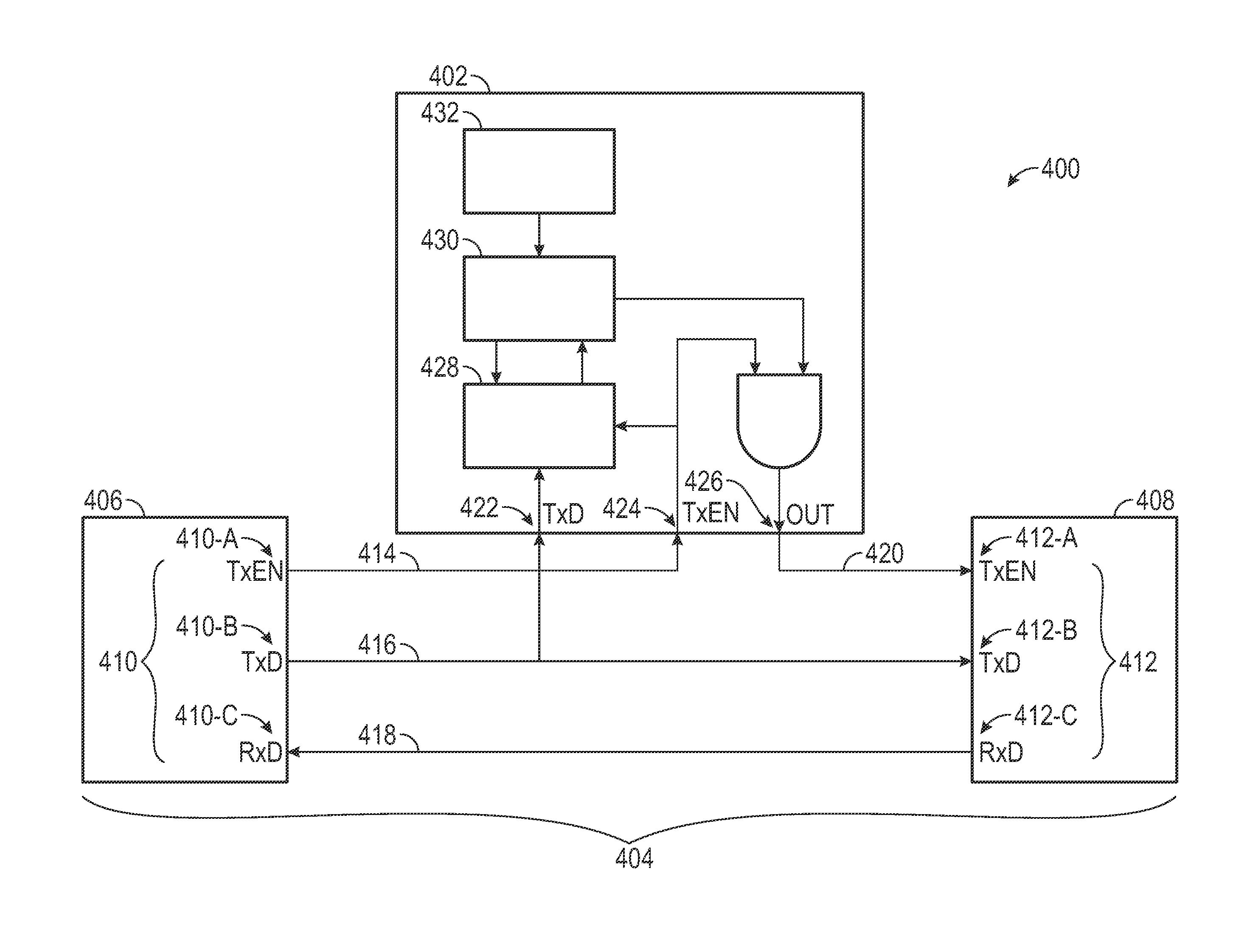 Device and method to enforce security tagging of embedded network communications