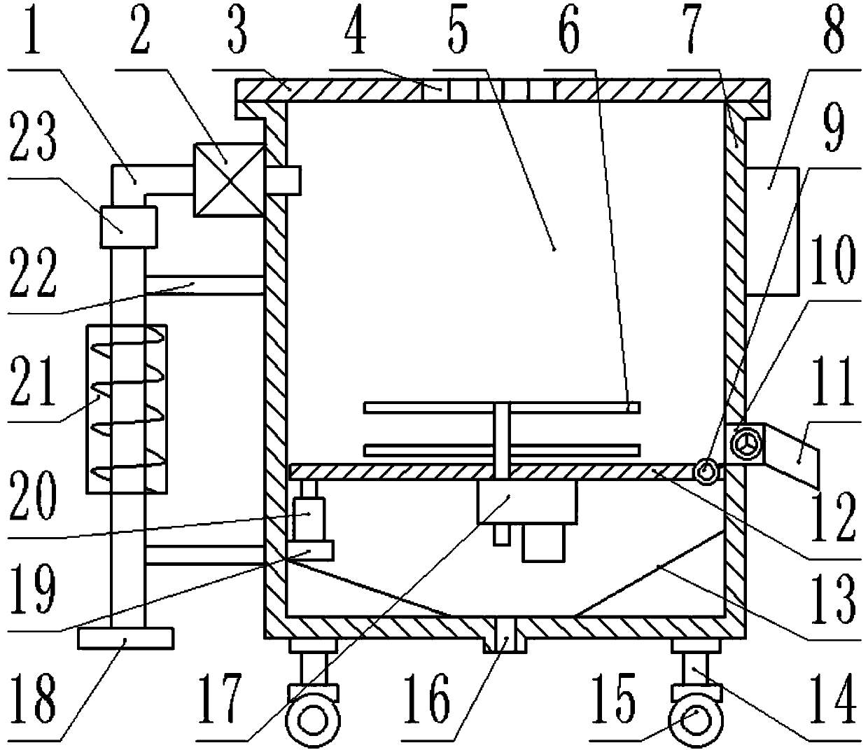 Novel movable and automatic sand screening device