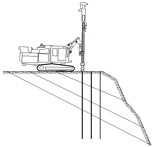 Bedding rock surface bridge steel pipe support foundation and treatment method thereof