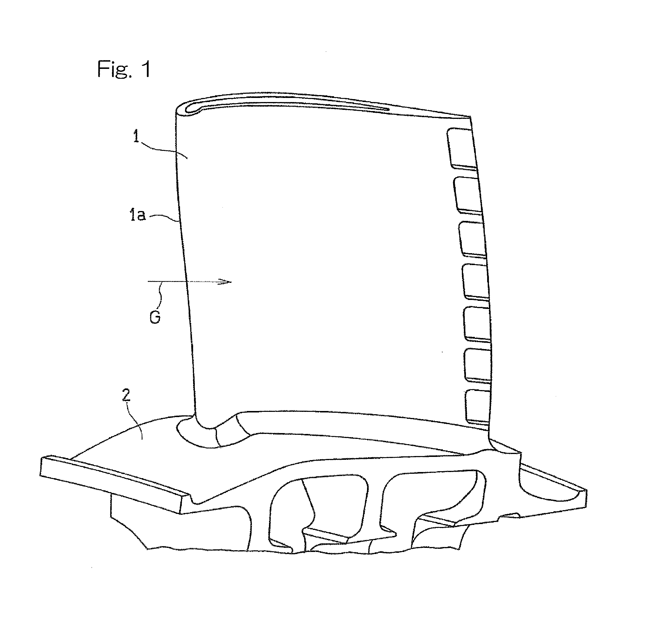 Turbine blade cooling structure