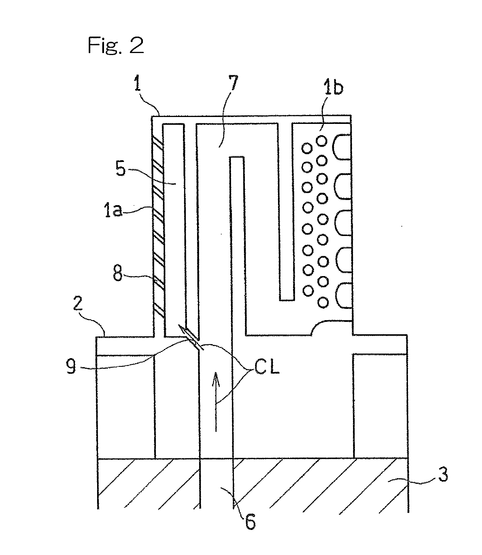 Turbine blade cooling structure