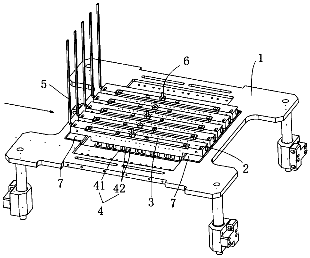 Welding device and series welding equipment