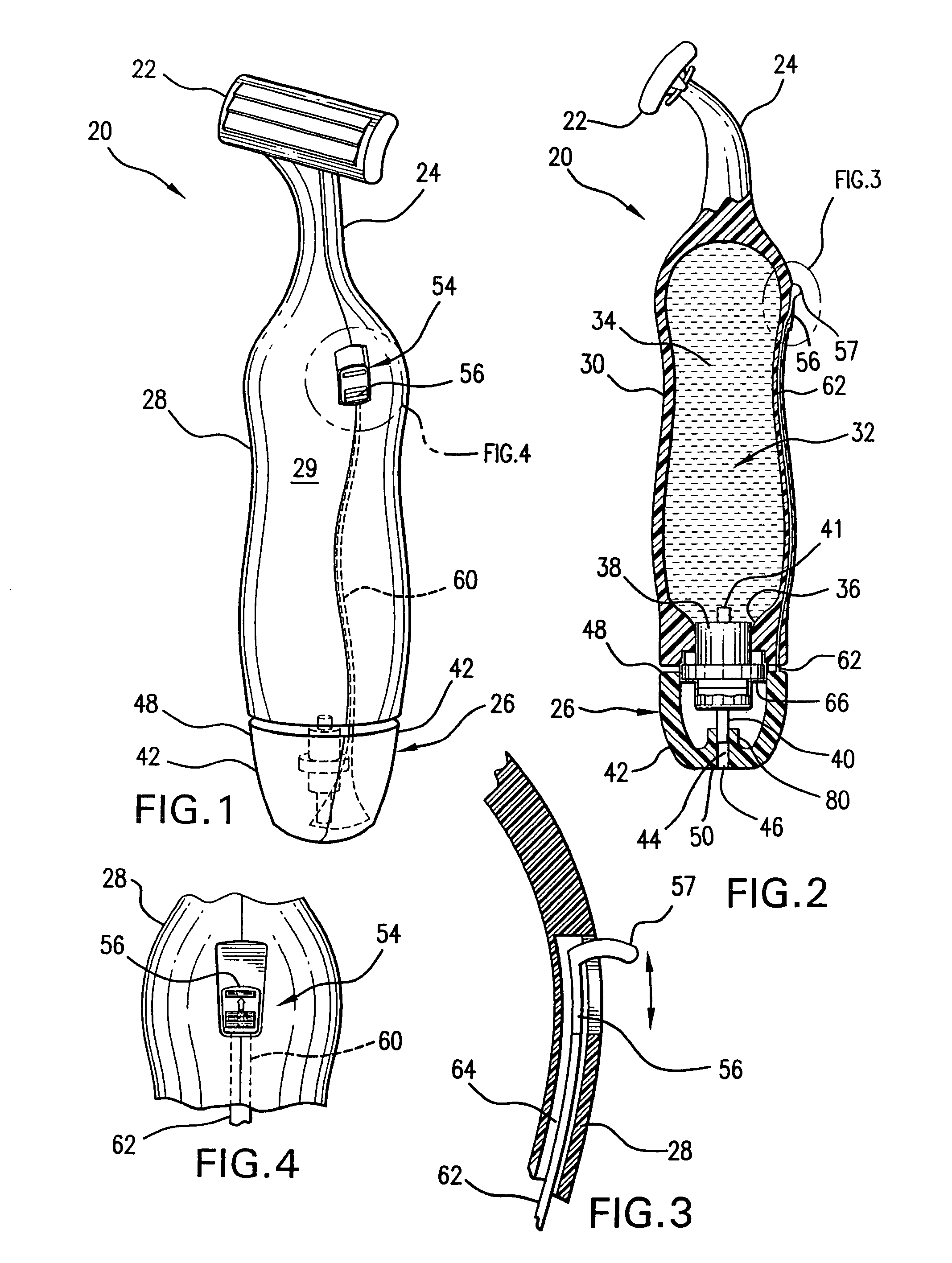 Disposable razor with integrated shaving cream dispenser