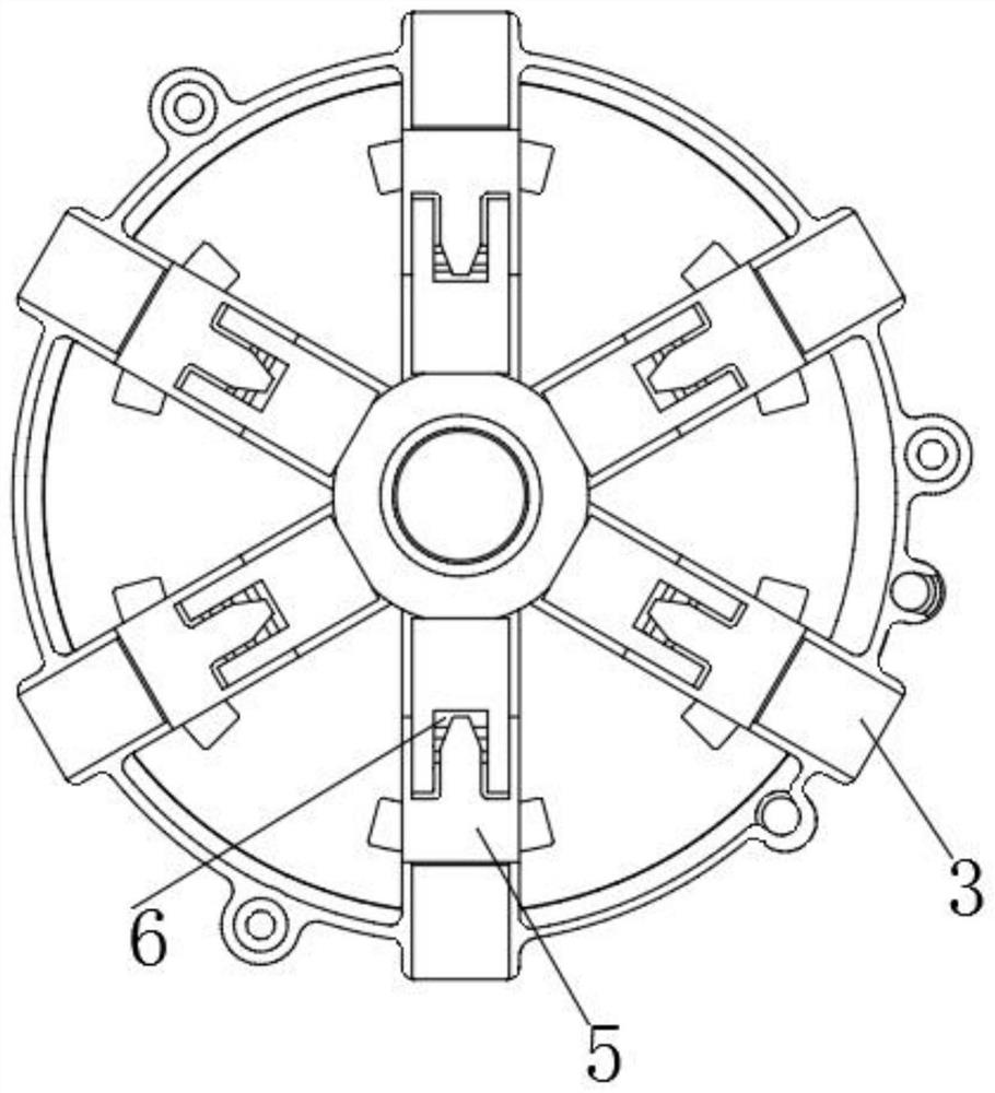 A coil disk magnetic strip installation structure