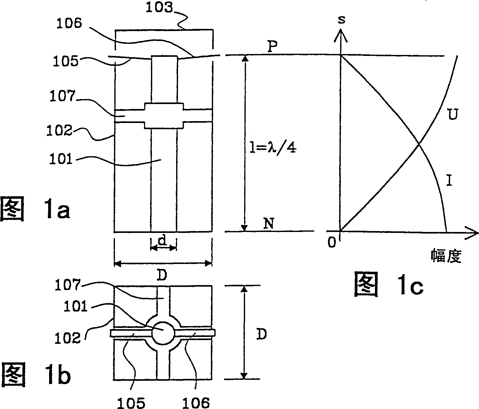 Multisurface coupled coaxial resonator