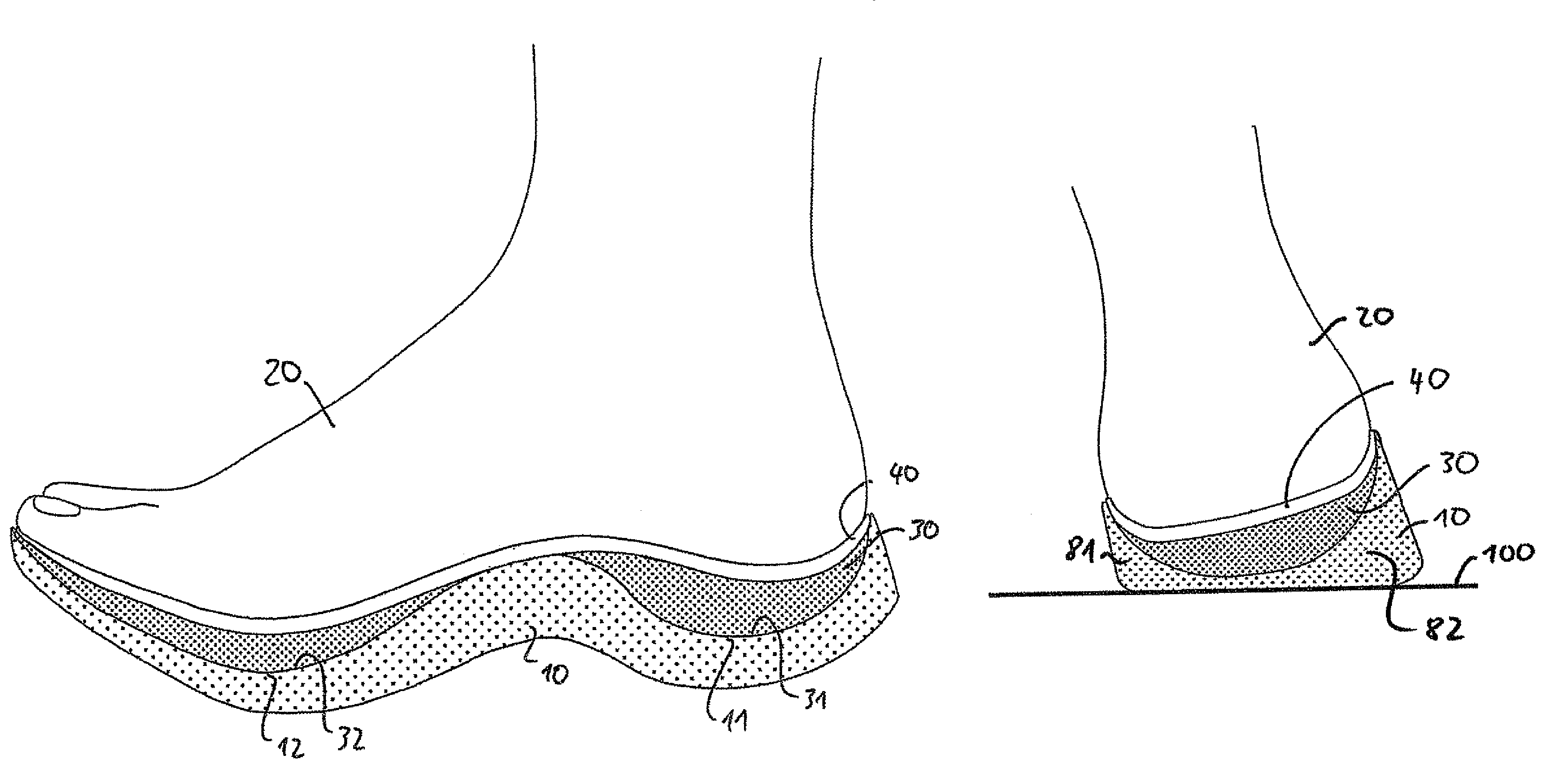 Shoe sole element