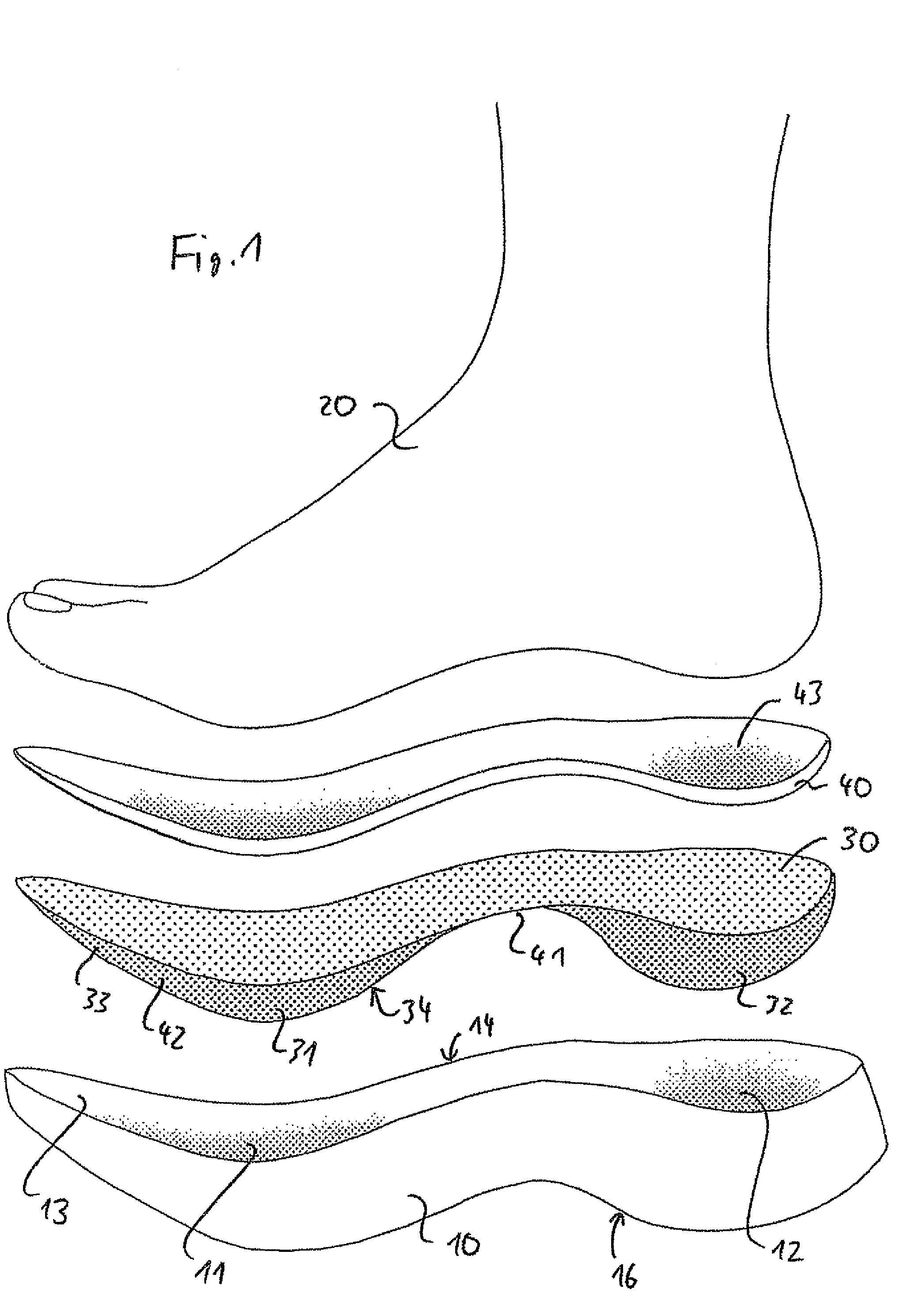 Shoe sole element