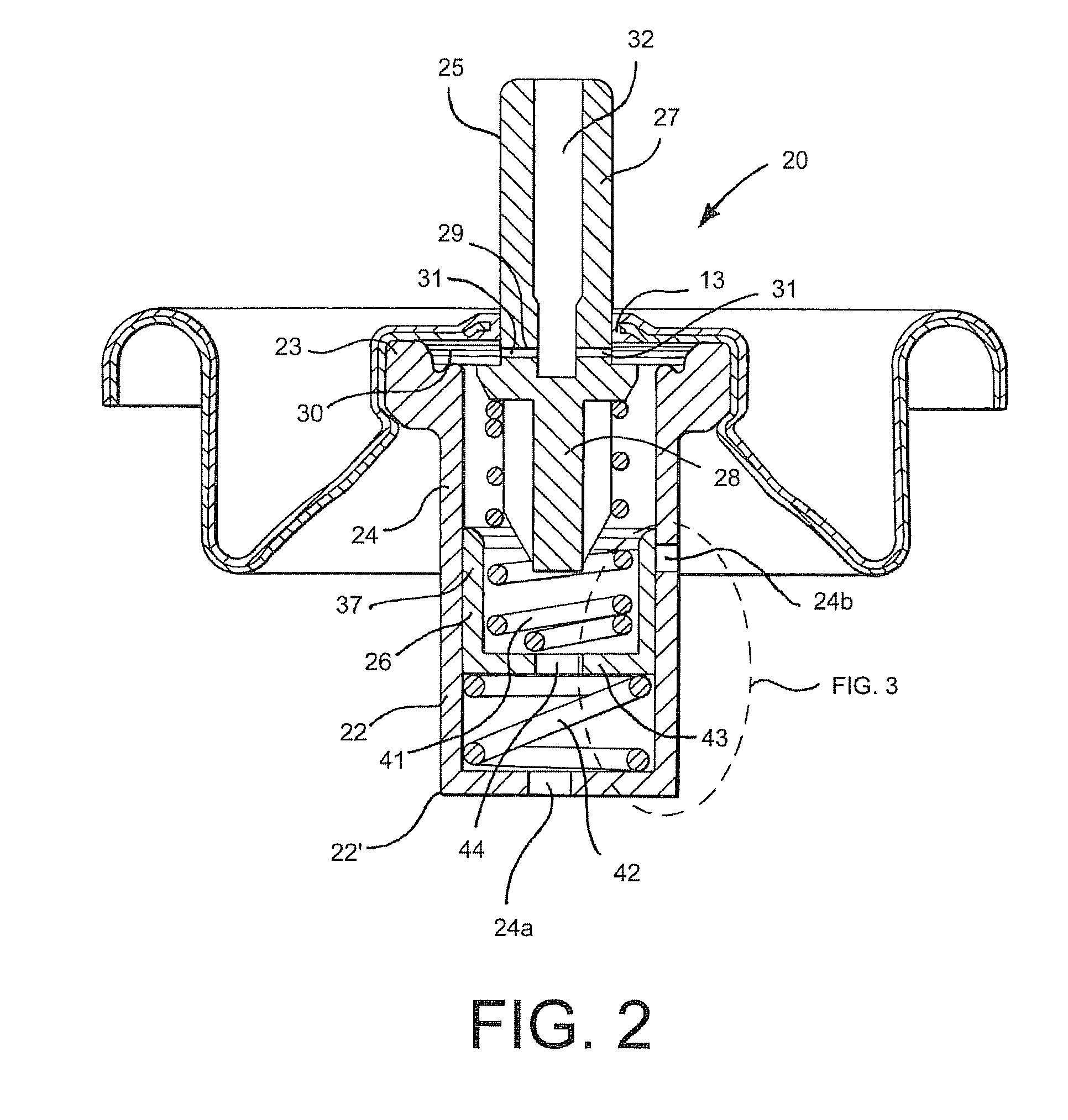 Valve assembly for pressurized dispensers