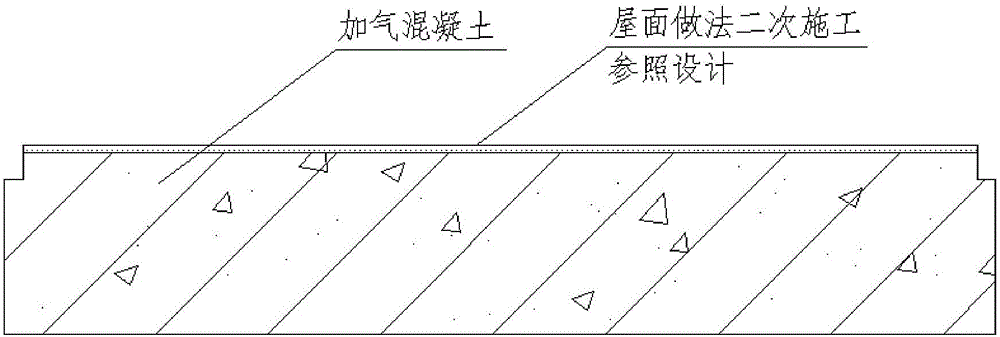 Light concrete precast compound roof board