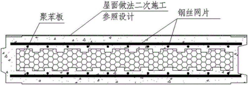 Light concrete precast compound roof board