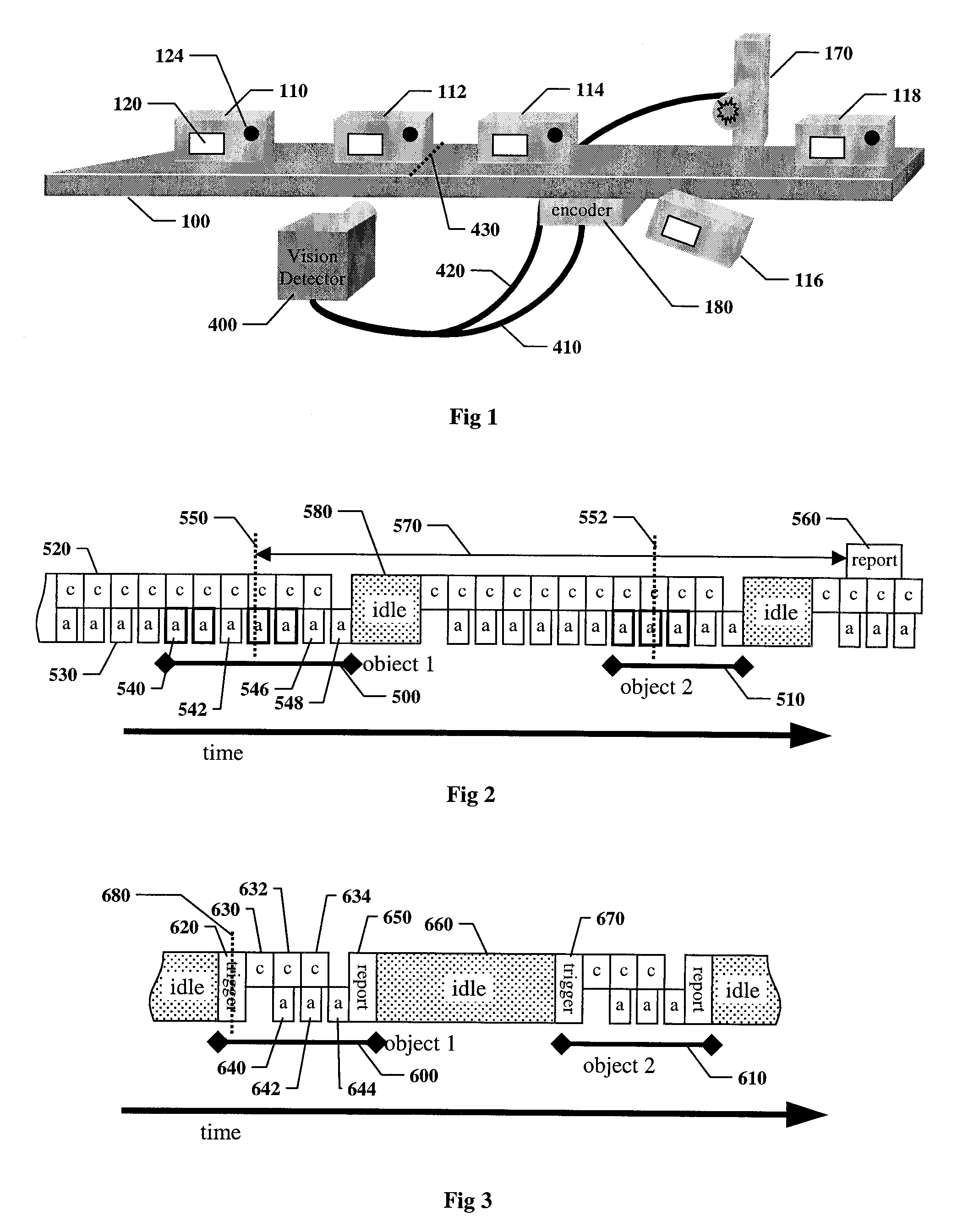 Method for setting parameters of a vision detector using production line information