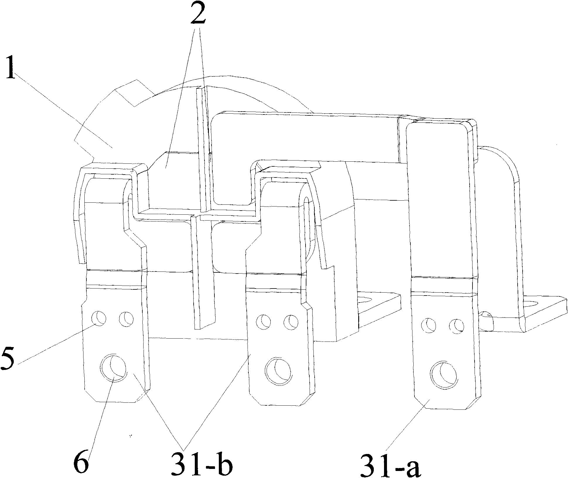 Zero sequence current mutual inductor