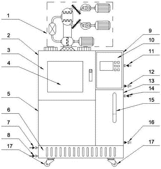 Multi-zone marine environment comprehensive simulation test apparatus