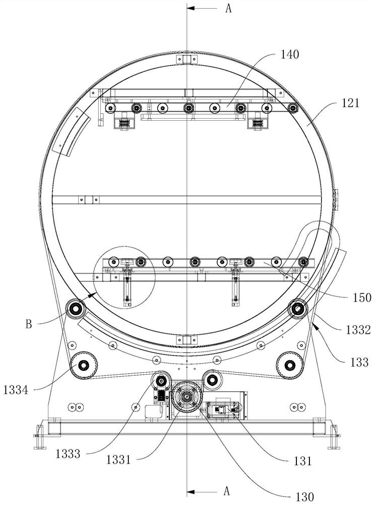 Blank turning machine and blank production line