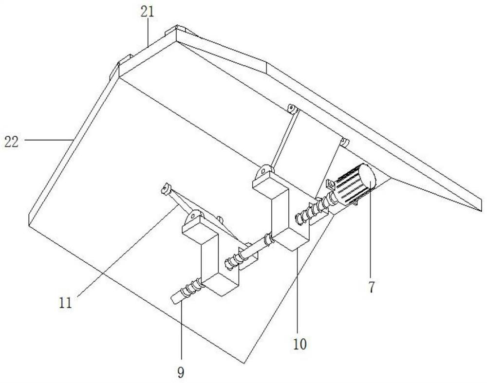 Rainwater sensing system for rain shelter of filter bed type sludge dewatering machine